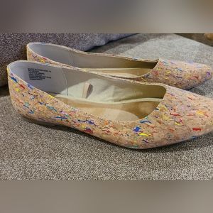 Serra Memory foam ballet flat cork uppers size 10